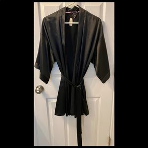 Black Satin Robe